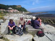 Day 4 - Lunch on the rocks at Ravenscar