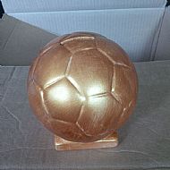 Golden football money box