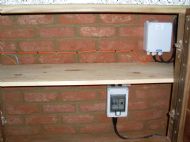 Consumer Unit. Wireless Light Switching Box (all light are switched from a wireless key fob) 