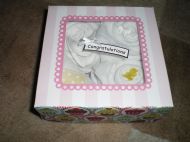  4 white Muslin cakes
