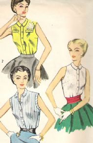 Sleeveless blouse