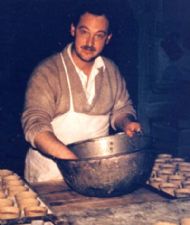 Alastair working in the bakery