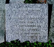 Ellen Verney's Gravestone