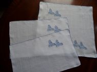 Embroidered Boats 