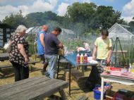 BBQ team in action