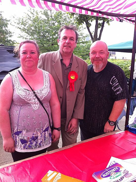 with councillor barry coppinger labours candidate for police commissioner at middlesbrough mela