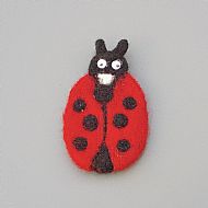 Ladybird felt fridge magnet
