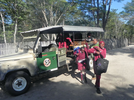 st francis class a arrive at bush camp