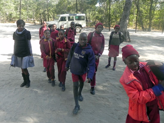 st francis class a arrive at bush camp
