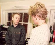 Diana, Princess of Wales, visiting, 1991