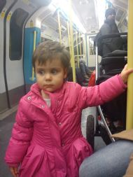 Commuter on Jubilee Line