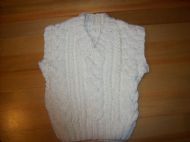 Hand knitted Aran Boys Pullover