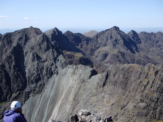 the cuillin ridge from sgurr alasdair