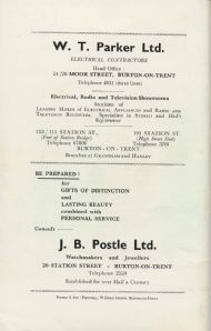 Programme page 24 - Back cover