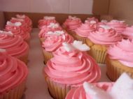 Pink Sparkly Butterfly Cupcakes