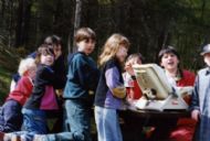 A picnic at Plodda Falls