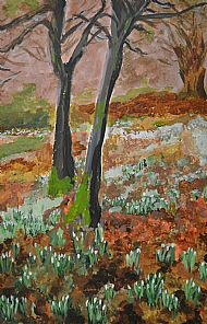 Snowdrops, Acylic, L. Steel