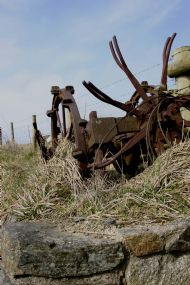 Rusty farm implement