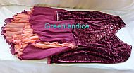 Sarah design in Burgundy/Orange