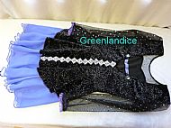 Black/Lavender March dress flat