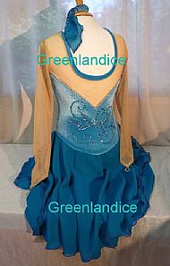 Kimmie design in Turquoise Blue Back View