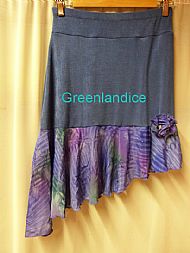 Denim Blue Flounce Skirt