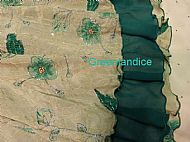 Green Flower Skirt Close