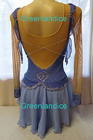 Annamarie design in blue Back View
