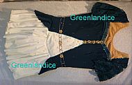 Elizabeth Grace design in Green/Ivory