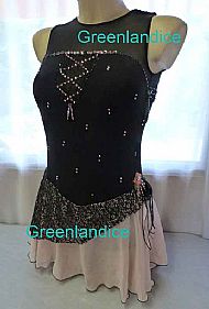 Gypsy dress in Black/Pink Blush
