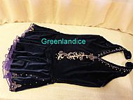 Navy Halter Flat Front view