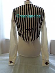 John design white shirt with Black & White Waistcoat