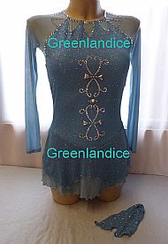Laura design in Glitter Blue