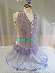Lilac Halter Neck Dress