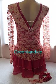 Lexie design lace dress Back View