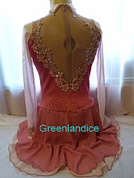 Lisa design in Coral pink Back View