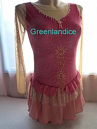 Rebecca design in Coral/Gold