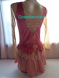 Rebecca design in Coral/Gold Back View