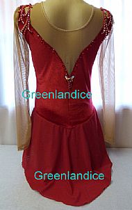 Rebecca in Red Back View