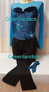 Kenzie Unitard in Blue Zircon