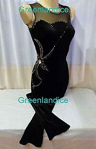 Lily design in Black/Silver