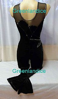 Lily design in Black Back View