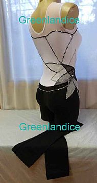 Lily design Unitard White/Black
