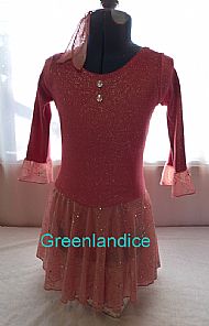 Sarah Ice Princess design in Coral