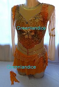 Yasmin design in Orange/Gold