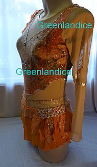 Yasmin design in Orange/Gold