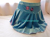 Turquoise Ice Skating Skirt