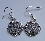 C3 Rose Glitter Earrings