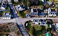 Drone view of the cottage location at the crossroads