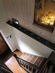 Alcove with exposed 18th century stone